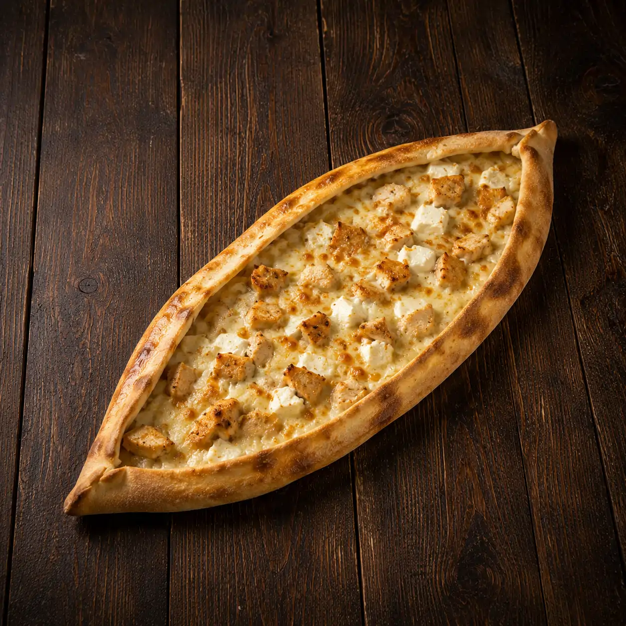 Pide mit Pouletfleisch